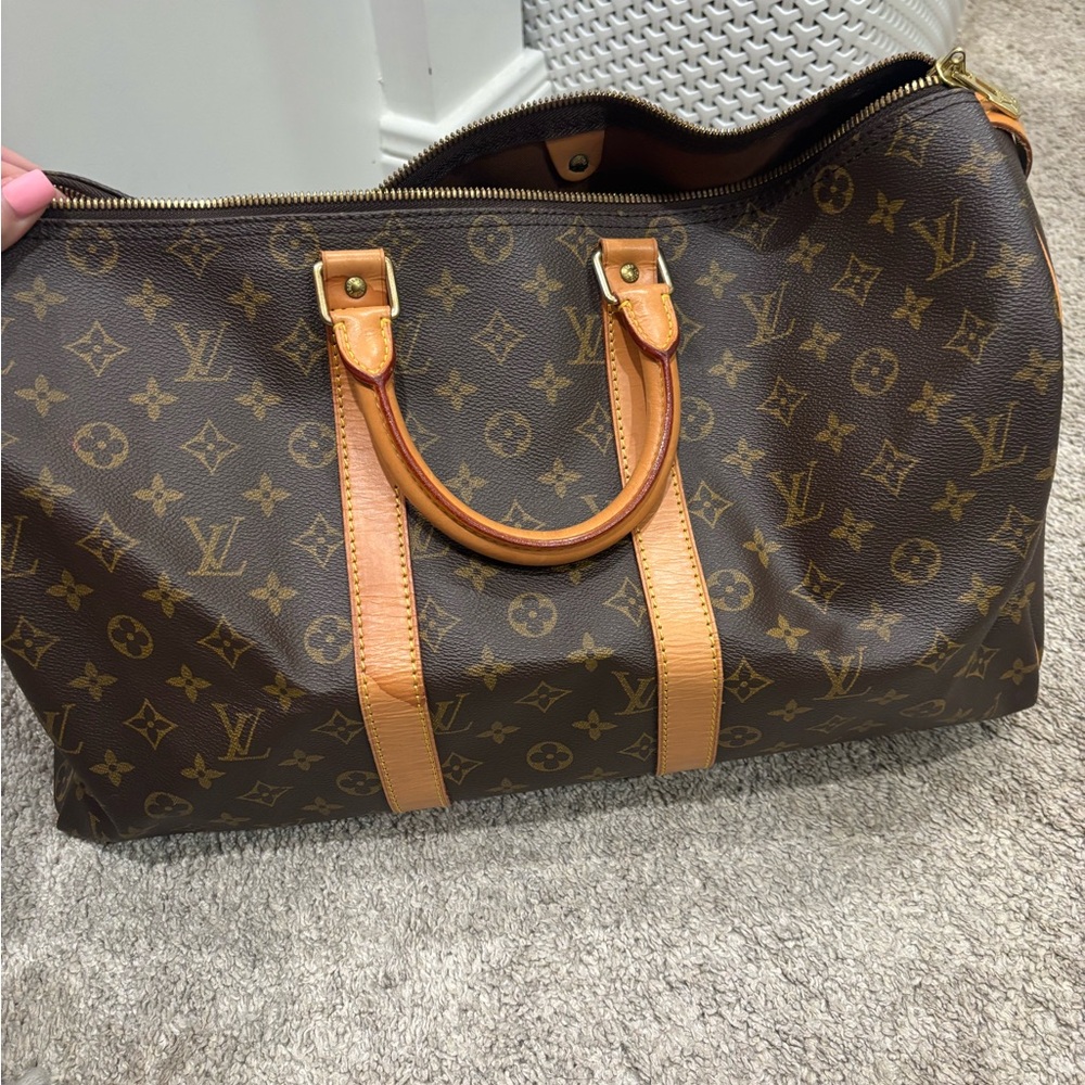 Louis Vuitton Monogram Canvas with Tan Leather Trim
